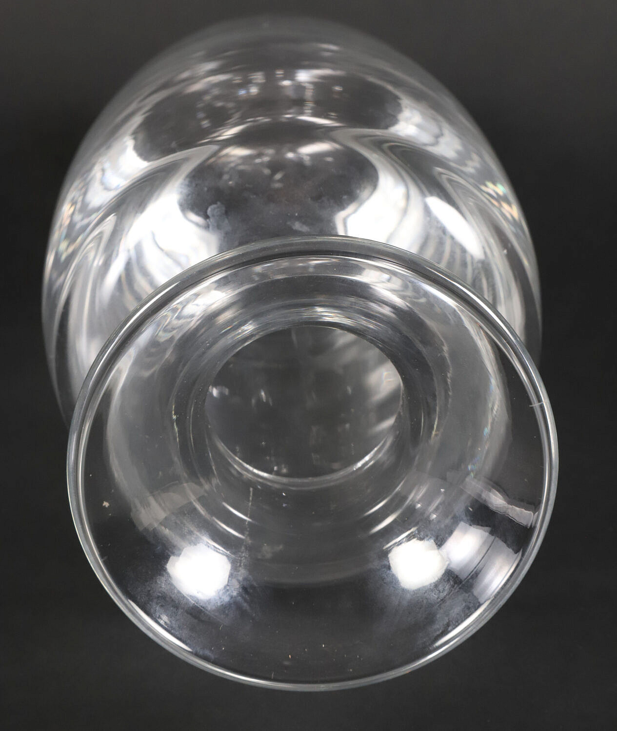 Simon Pearce Glass Bowl Woodstock Hand-Blown Clear Size Medium
